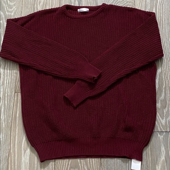 NWOT American Apparel Black Fisherman Sweater - Picture 1 of 5